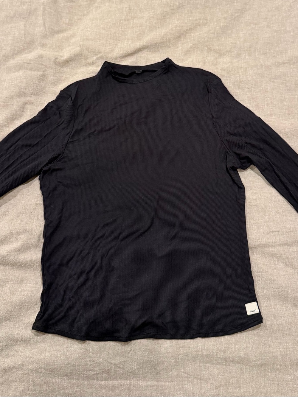 Vuori Mock Neck Long Sleeve - Black